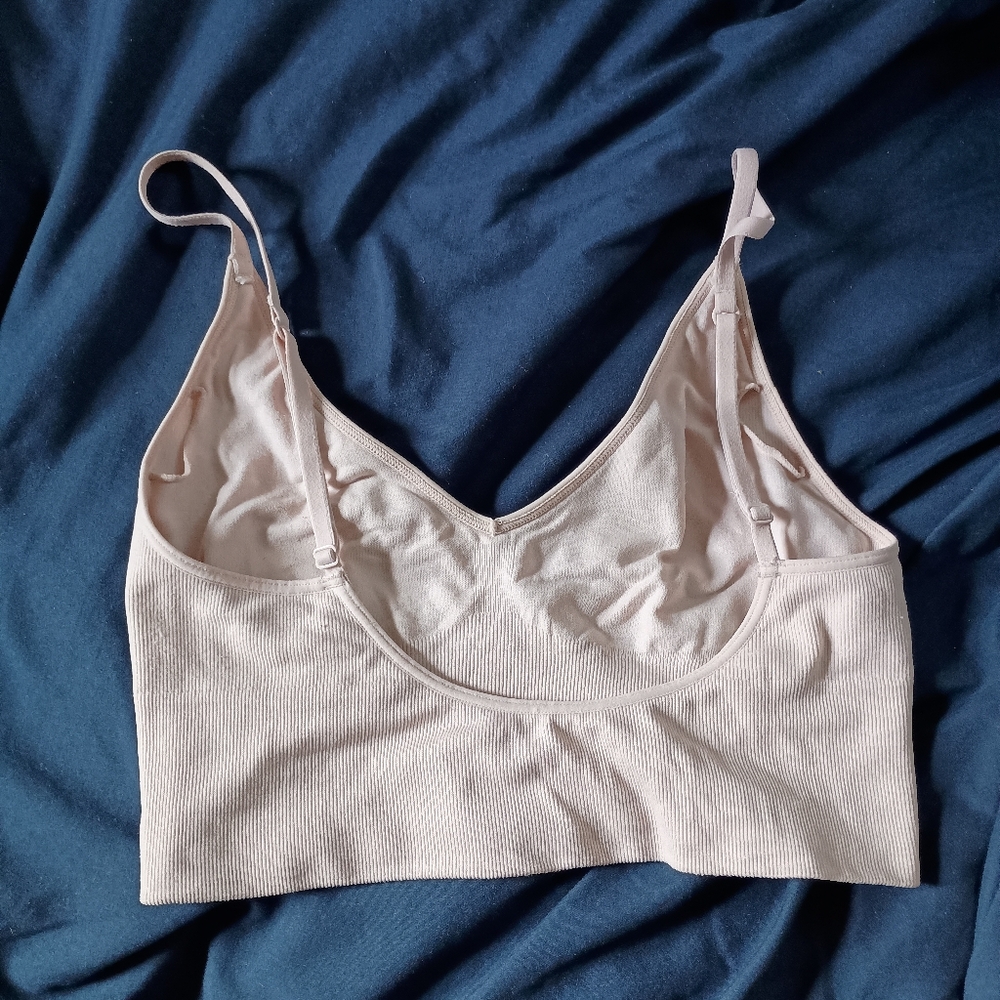 Beige Ribbed Bralette - Picture 2 of 2